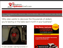 Tablet Screenshot of businessoptimizercoach.com